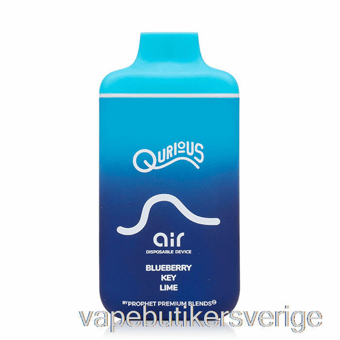 Vape Sverige Qurious Air 6000 Engångsblåbär Key Lime